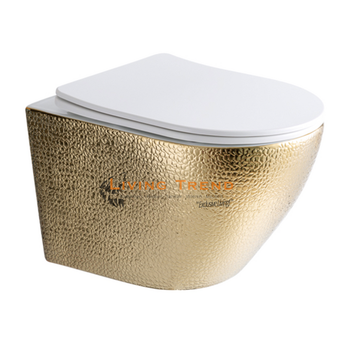 Living Trend Livorno - Hangend Toilet in Croco Goud