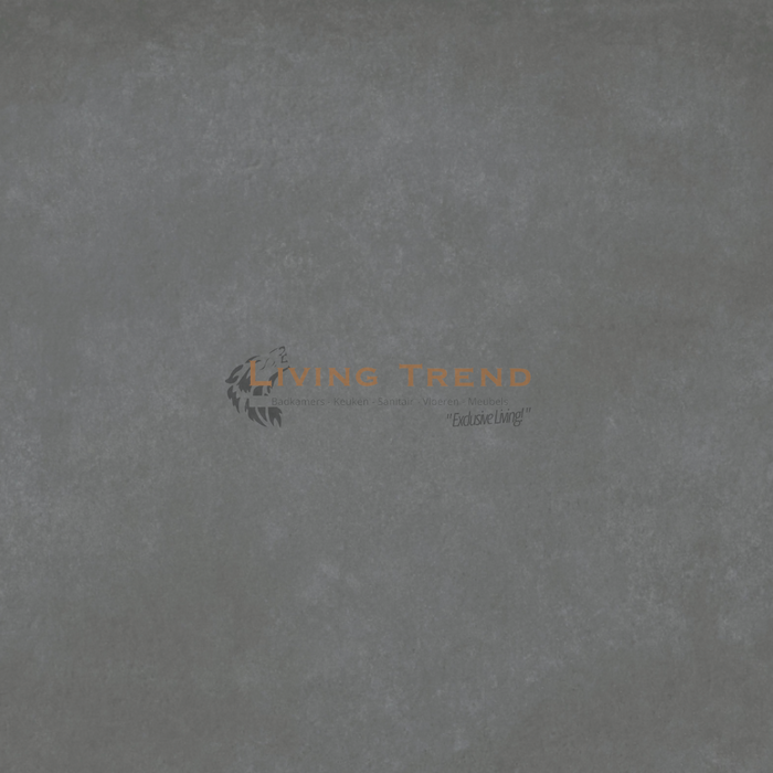 Living Trend Cemento Castello Mat Antraciet - Moderne Matte Porseleinen Vloertegel, 80 x 80 cm