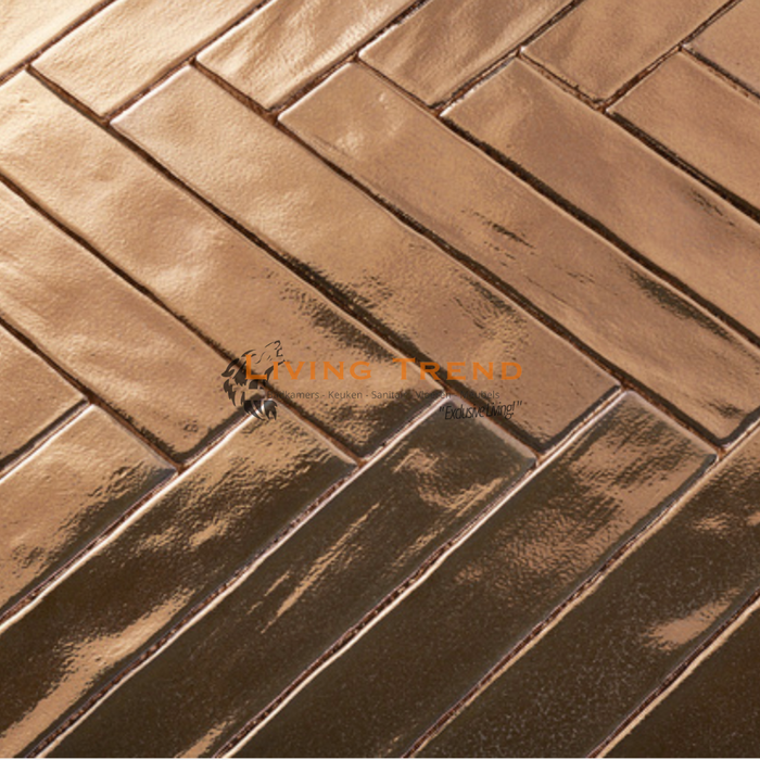 Living Trend Handvorm Goud - Wandtegel in Goud, 5 x 25 cm