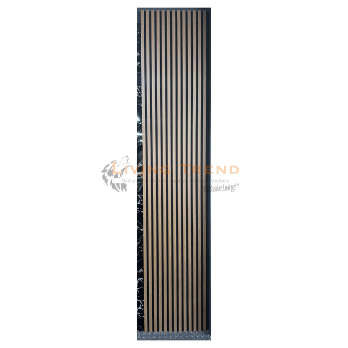 Living Trend Akoestische 3-Zijdig PVC Wandpanelen, 280 cm x 60 cm - Dual Tone Wood Design