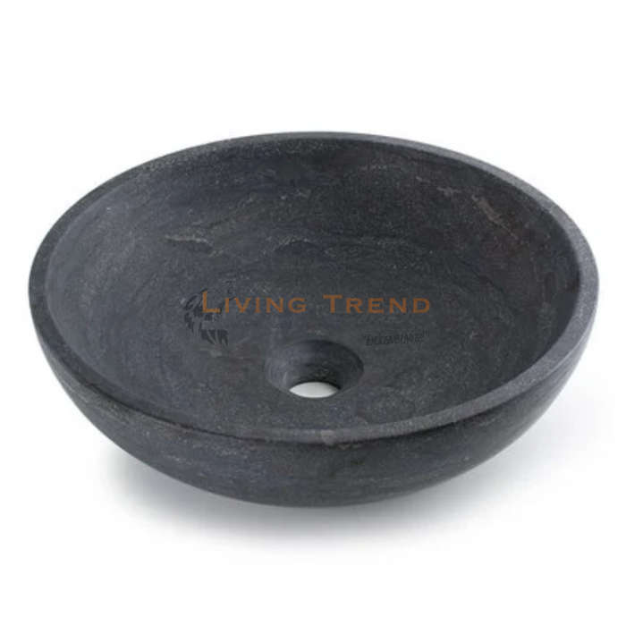 Living Trend - Natuurstenen Ronde Waskom - 38x12 cm