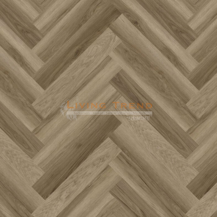 Living Trend Limited - PVC Rigid Click Visgraatvloer in Eiken Grijs