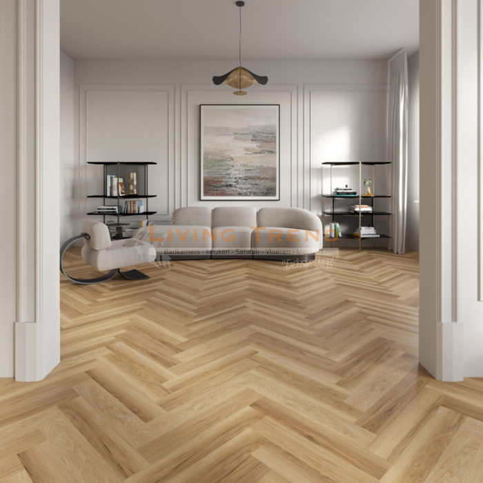 Living Trend - PVC Dry Back Visgraatvloer in Natuurlijk Eiken