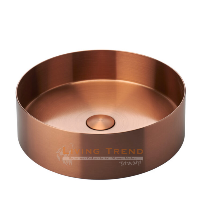 Living Trend Fusion - Waskom in RVS met Koperen Afwerking