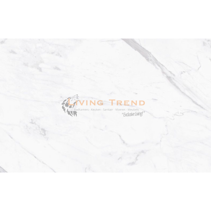 Living Trend Calacatta White - Luxe Hoogglans Porseleinen Vloertegel, 60 x 120 cm