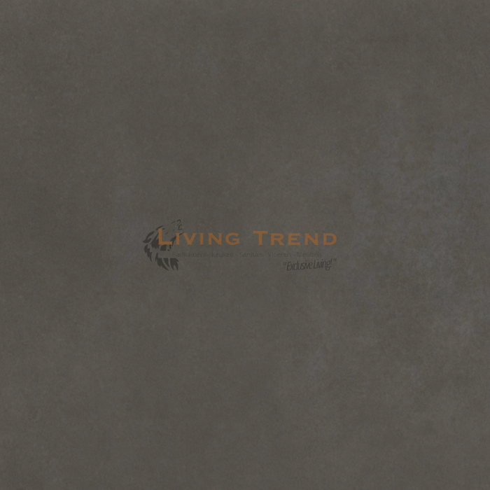 Living Trend Cement Antraciet - Stoere Matte Porseleinen Vloertegel, 60 x 60 cm