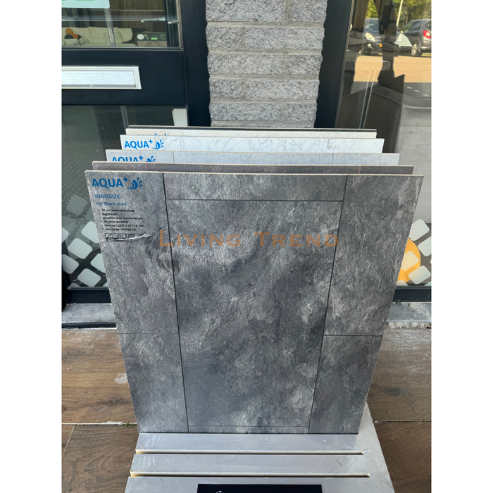 Aqua King Size Grijze Betonlook Tegellaminaat