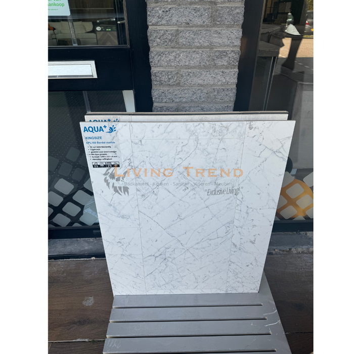 Aqua Marmer Effect Tegellaminaat Kingsize