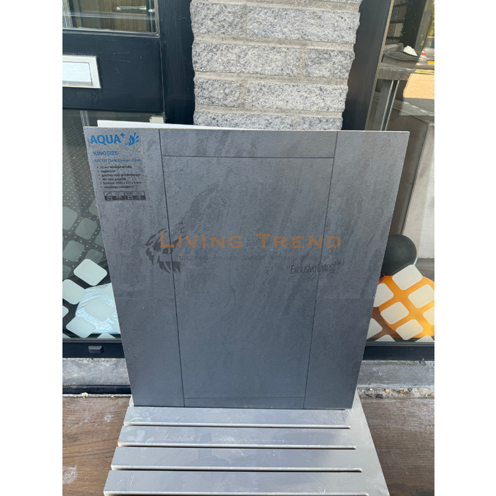 Aqua Graphite Tegellaminaat Kingsize