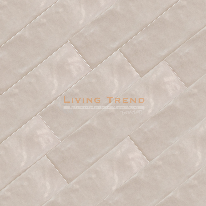 Living Trend Tempo Beige - Wandtegel in Beige, 6,5 x 25 cm