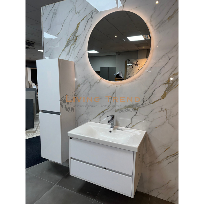 Living Trend Complete Badkamermeubelset met Verwarmde Spiegel en Zijkast