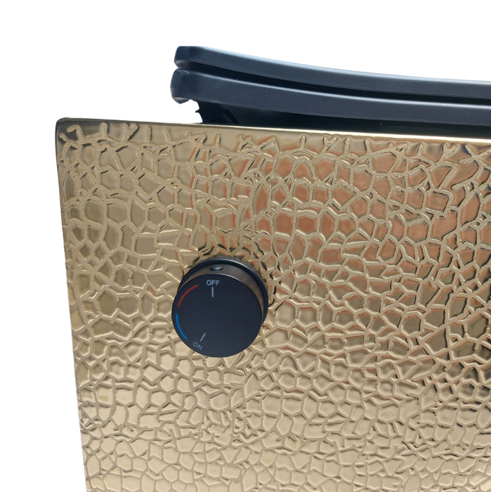 Living Trend Livorno - Luxe Bidet Toilet in Croco Goud met Zwarte Accenten