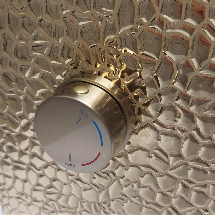 Living Trend Livorno - Luxe Bidet Toilet in Croco Goud met Witte Accenten